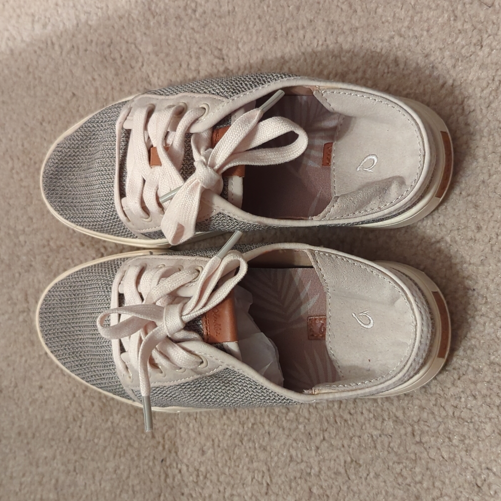 OLUKAI Pehuea Li Women's Slip On Sneakers (Tapa, size 6 / EUR36)